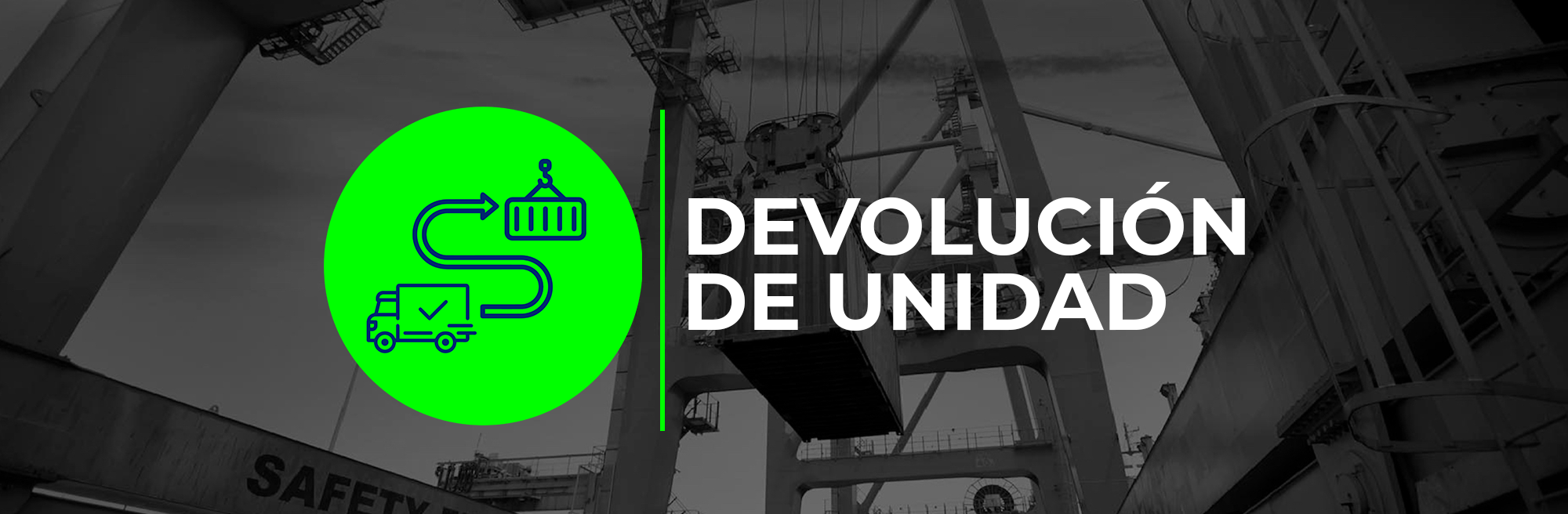 devolución de unidad